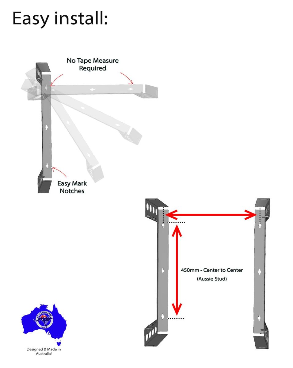 Slimline Wall Mount Vertical Rack /