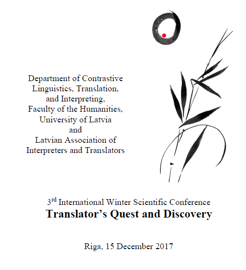 3rd International Winter Scientific Conference “Translator’s Quest and