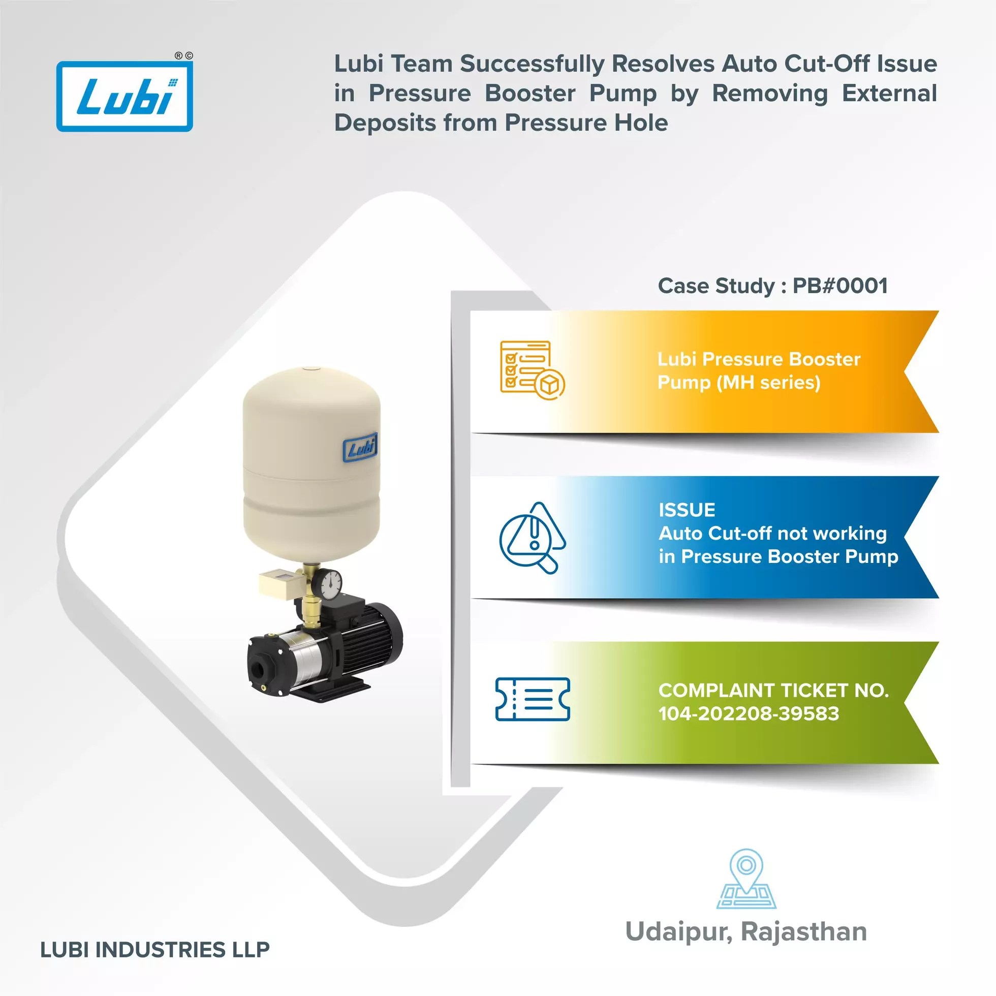 A case study on solving the auto cutoff issue in pressure booster pump