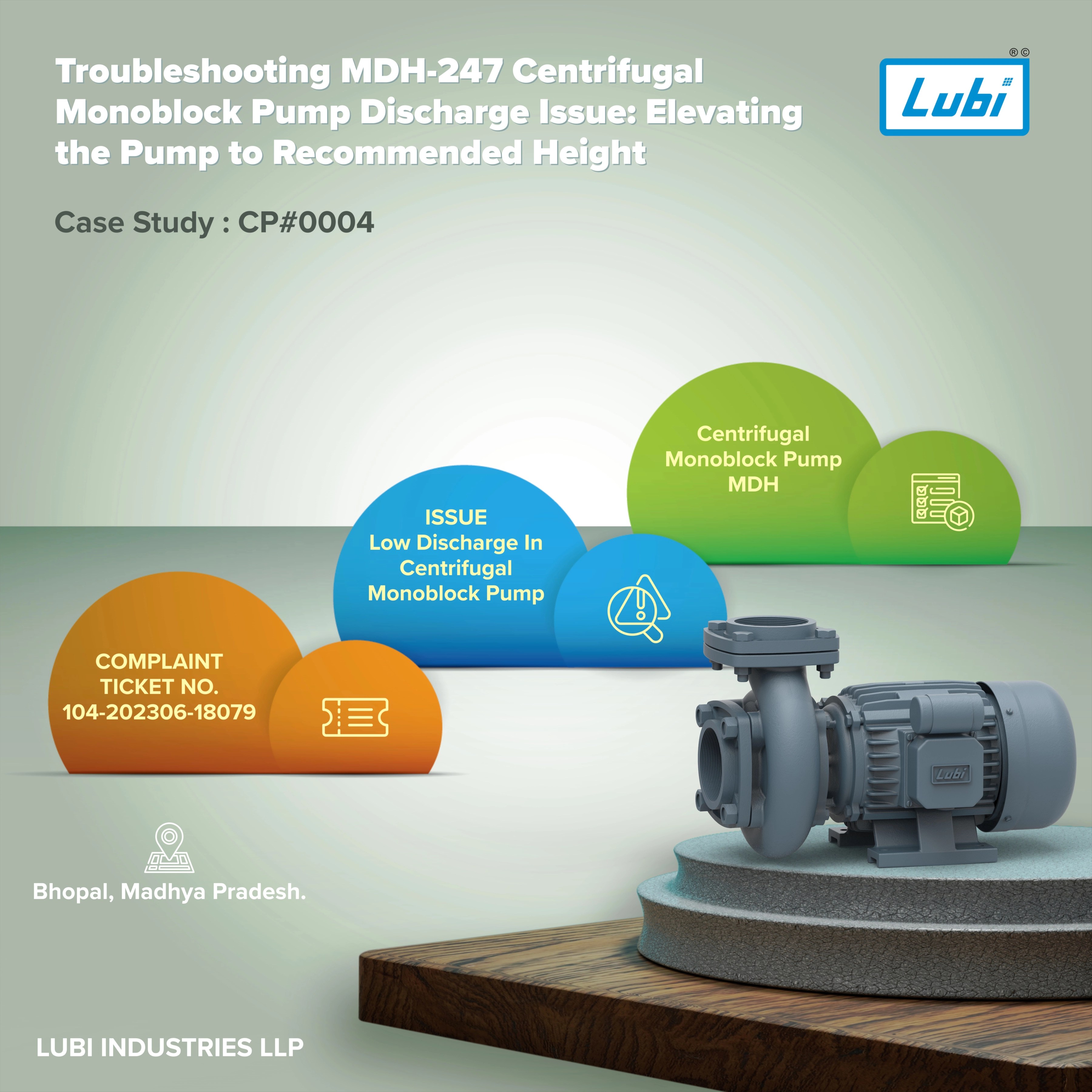 Troubleshooting of Water Discharge in Centrifugal Monoblock Pump Lubi