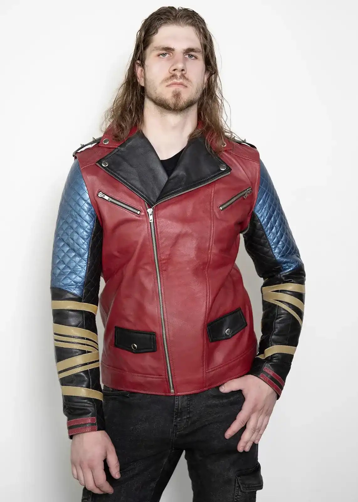 Thor Love and Thunder Vest Jacket Thors Red Leather Vest