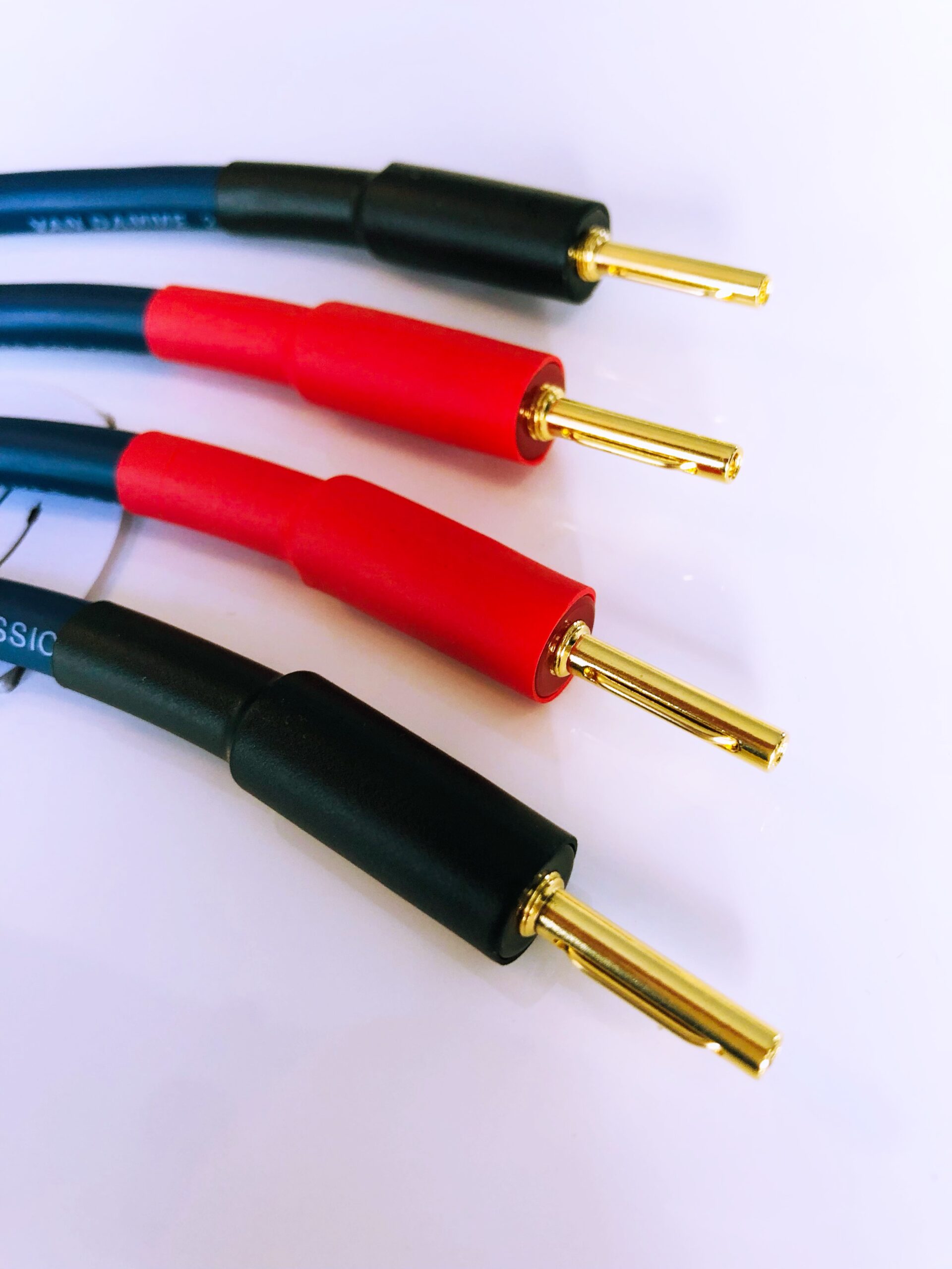 VAN DAMME Professional Blue Series BiWire SPEAKER JUMPER CABLES x 4