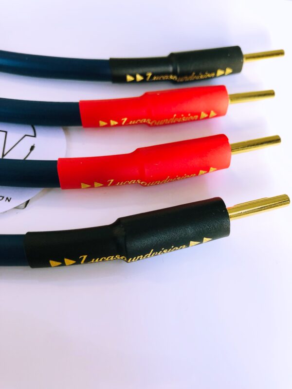 VAN DAMME Professional Blue Series BiWire SPEAKER JUMPER CABLES x 4