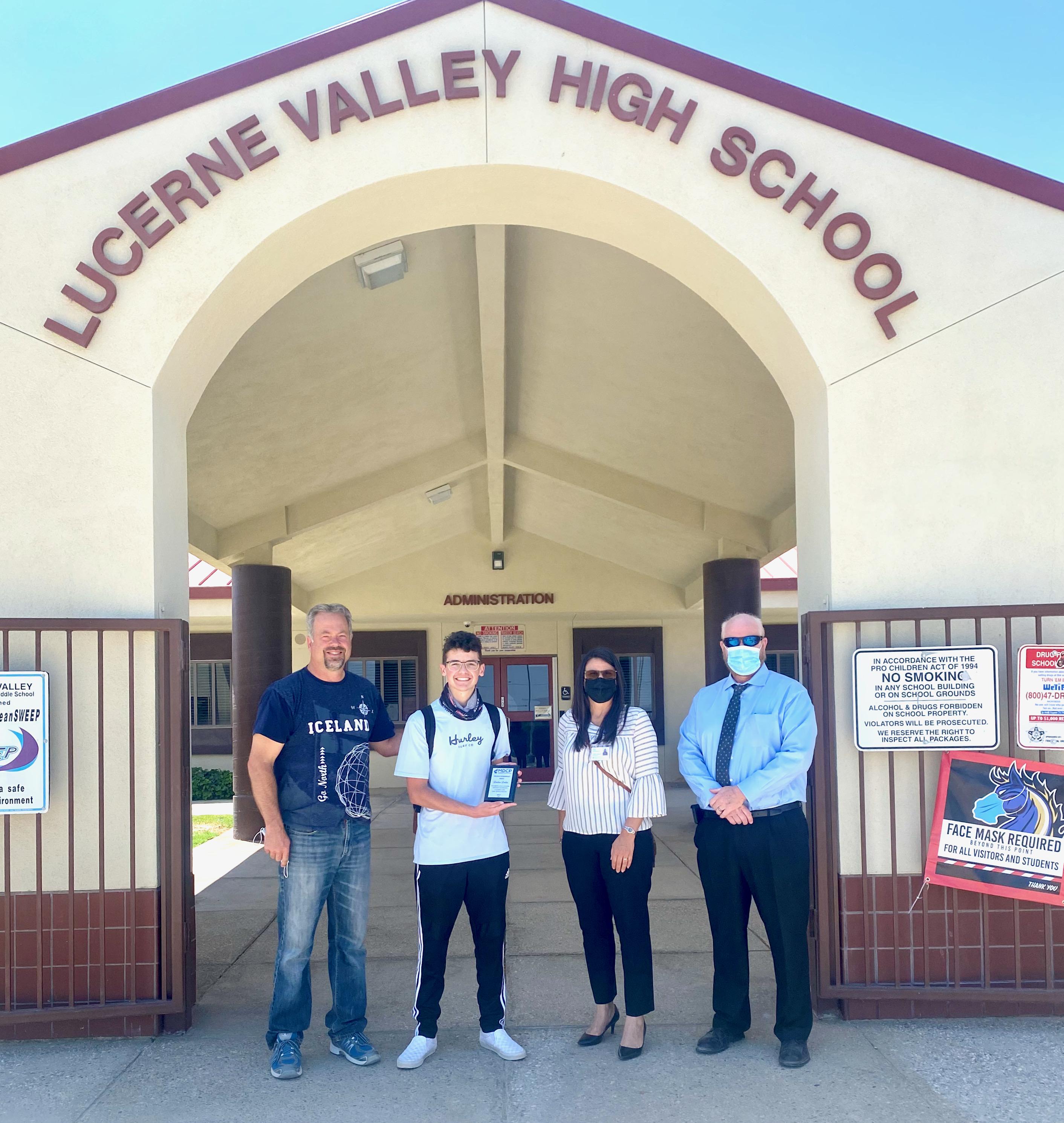 LVHS Senior Landon Lindner Lands Interview with M.I.T. Lucerne Valley