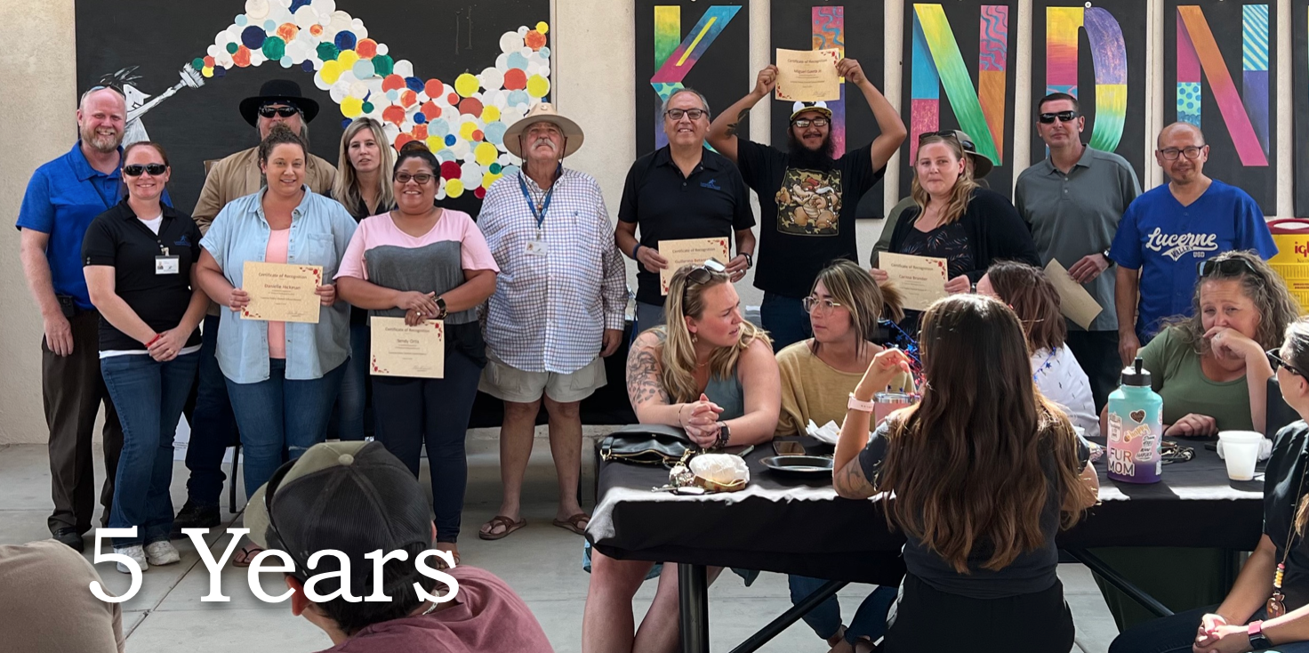 Lucerne Valley USD Gives Service Awards Lucerne Valley Unified School