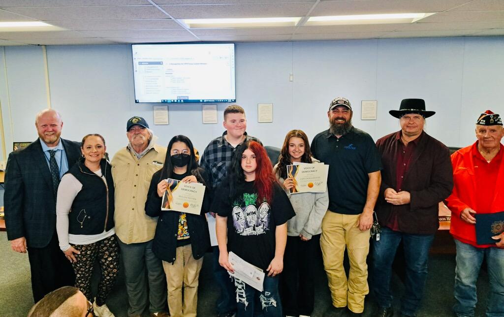 Middle High School VFW Essay Contest Winners Announced Lucerne Valley