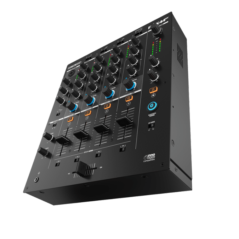 Mixer 4 canales, bluetooth. RMX44BT. Reloop. LucesPRO