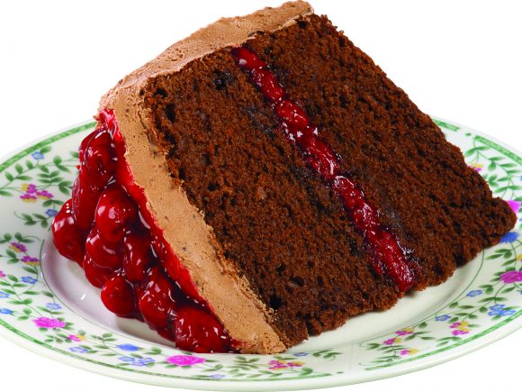 Chocolate Cherry Cake Lucky Leaf