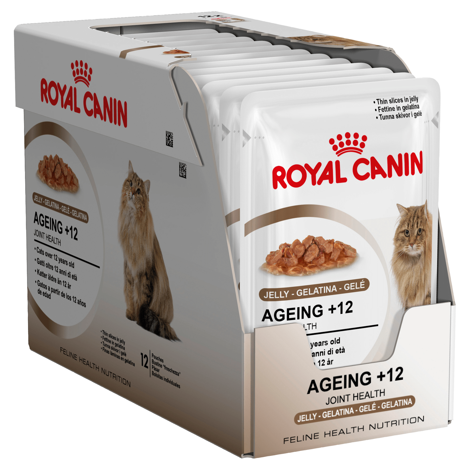 Royal Canin Feline Ageing +12 Moist Cat Food in Jelly x 12 Pouches