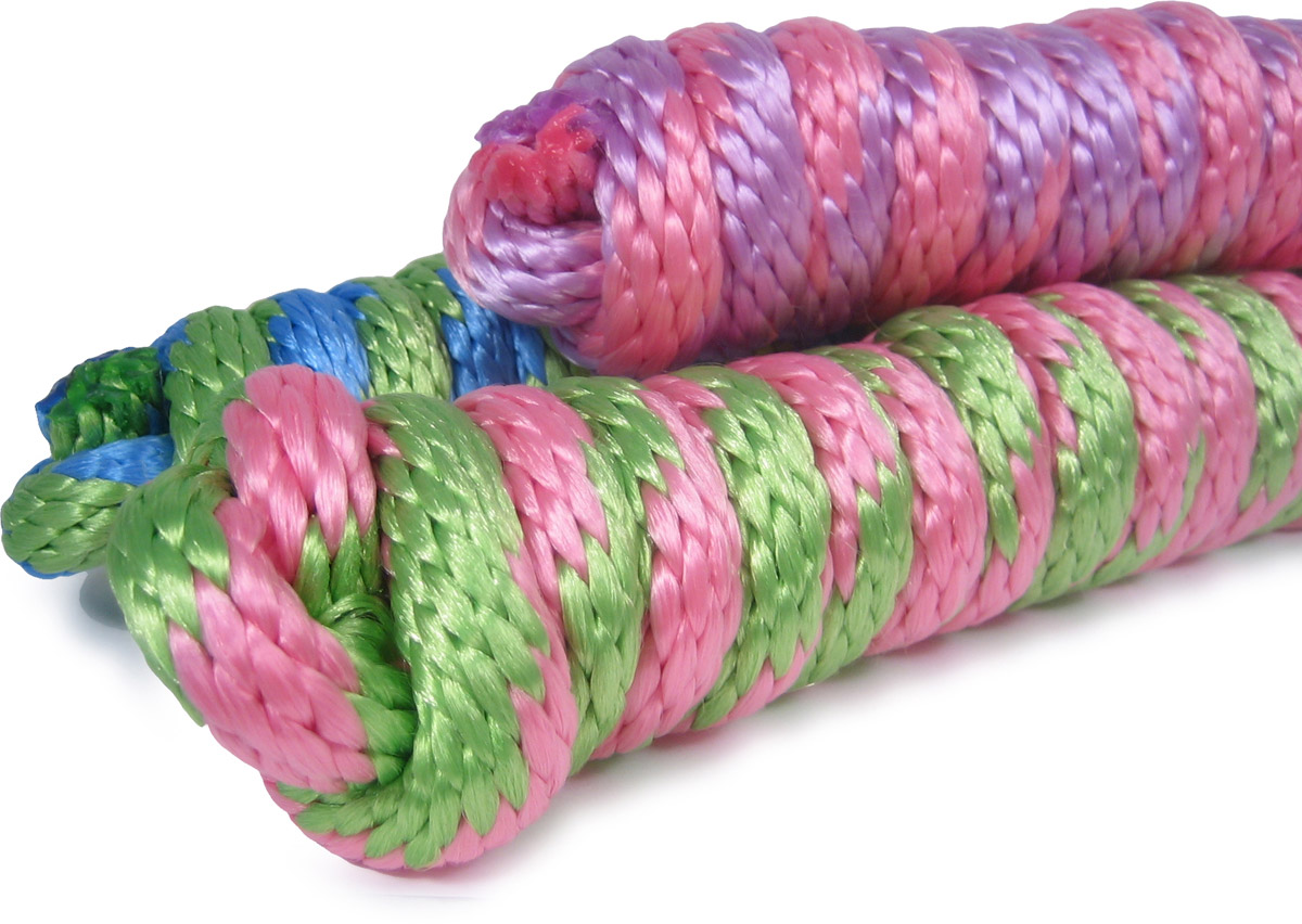 Pink and Lilac Horse Lead 9ft Braided Rope with EZ Open Snap