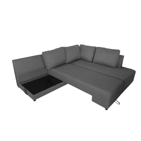 Gomma Troy LShape Sleeper Couch Luckys Discount Centre