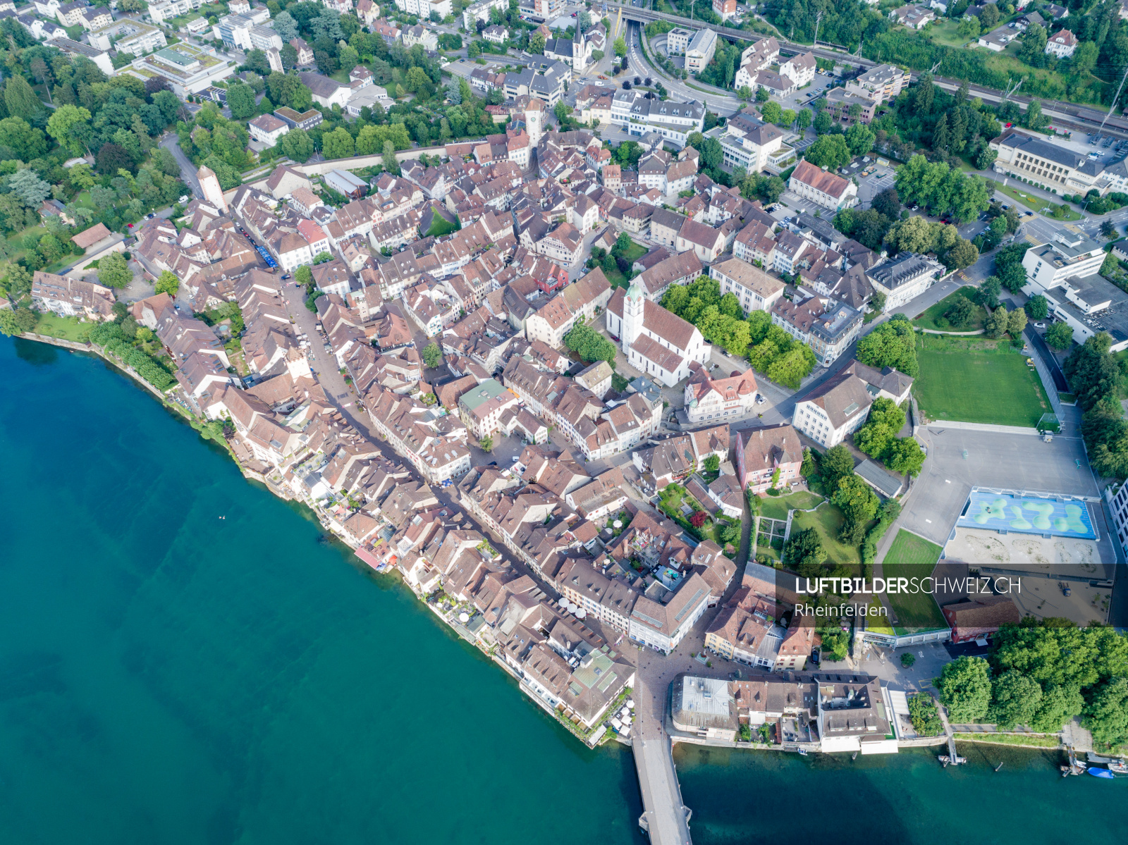 Luftbild Rheinfelden Luftbilderschweiz.ch