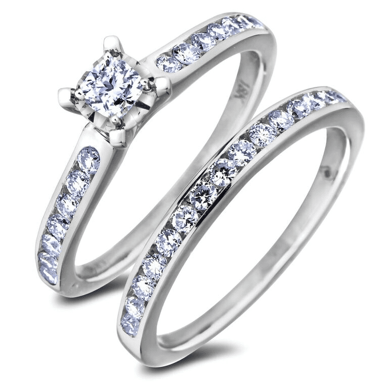 0.21 Carat Canadian Diamond Engagement Ring in White Gold Lugaro
