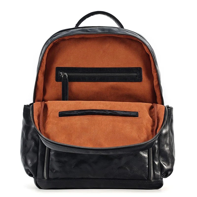 Men's Vegetable Leather Commuter Backpack Luke Case