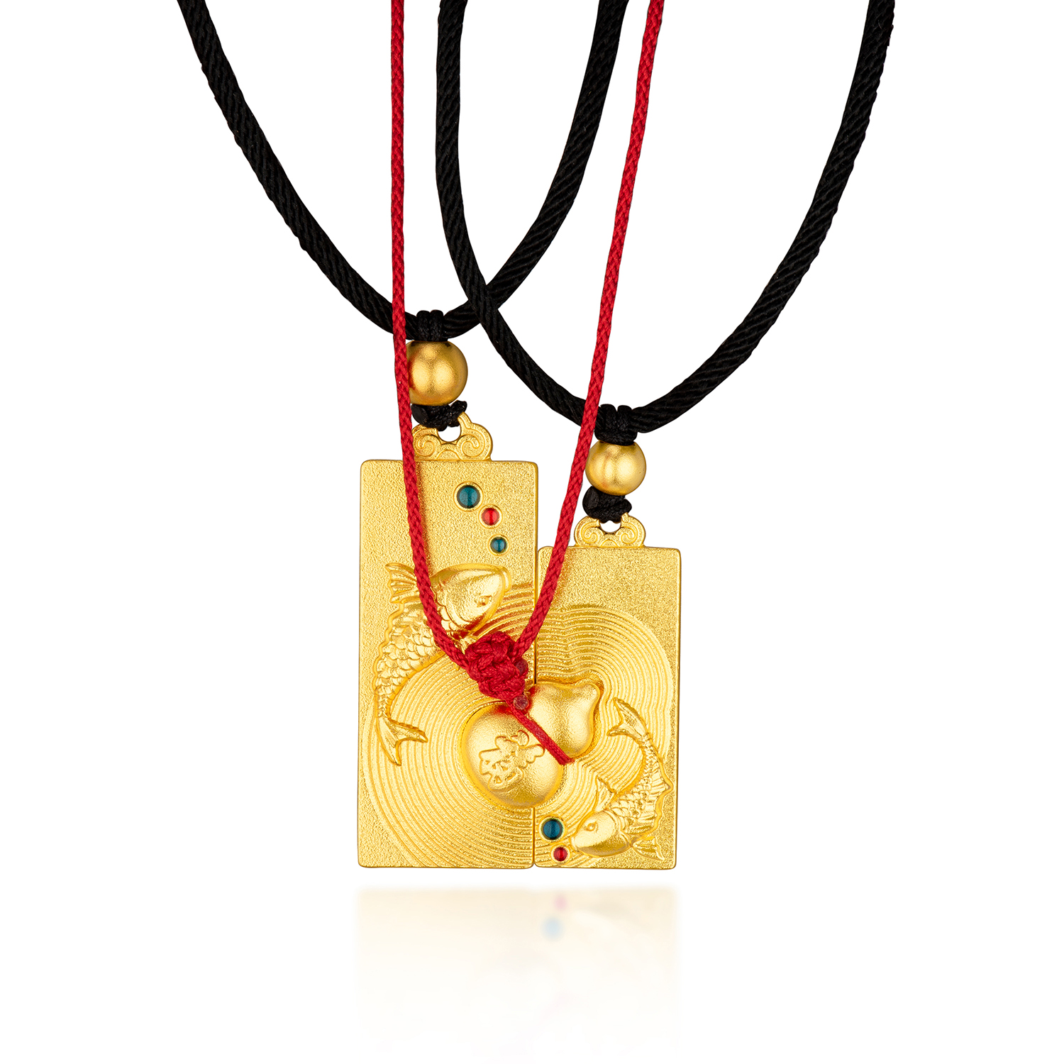 Heirloom Fortune Collection “Endless Fortune” Gold Couple Necklace