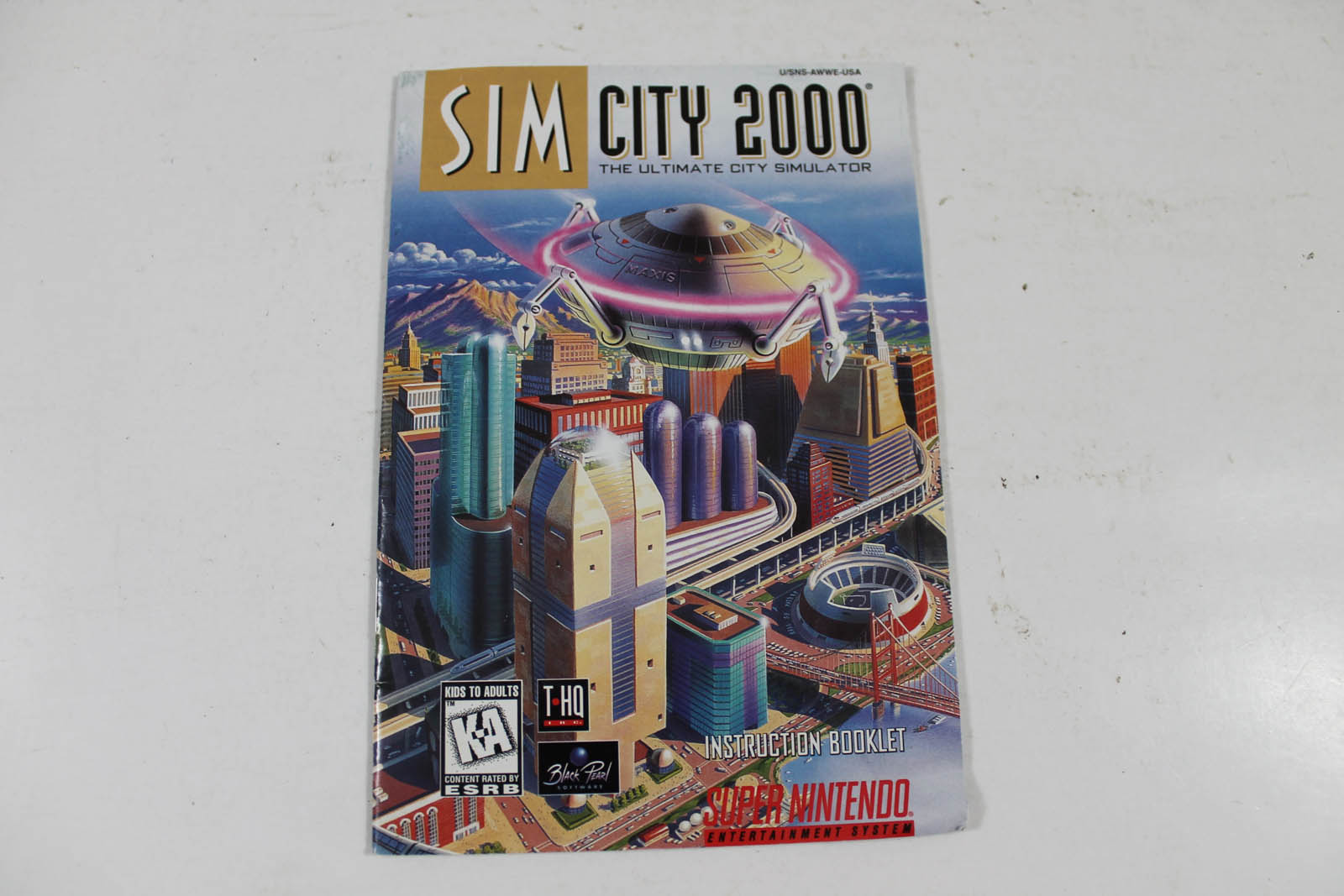 Manual Sim City 2000 Snes Super Nintendo Simcity
