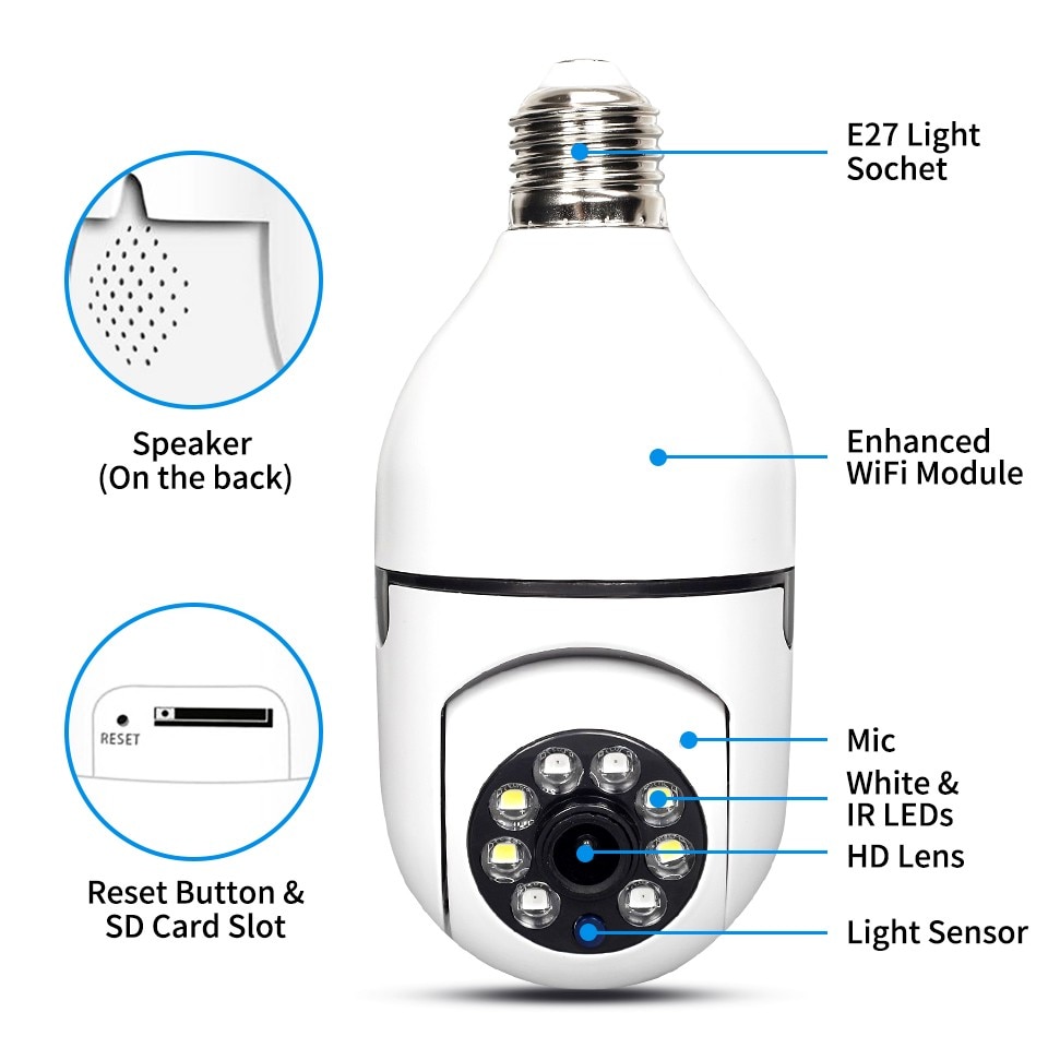 Light Socket Security Camera Lulunami