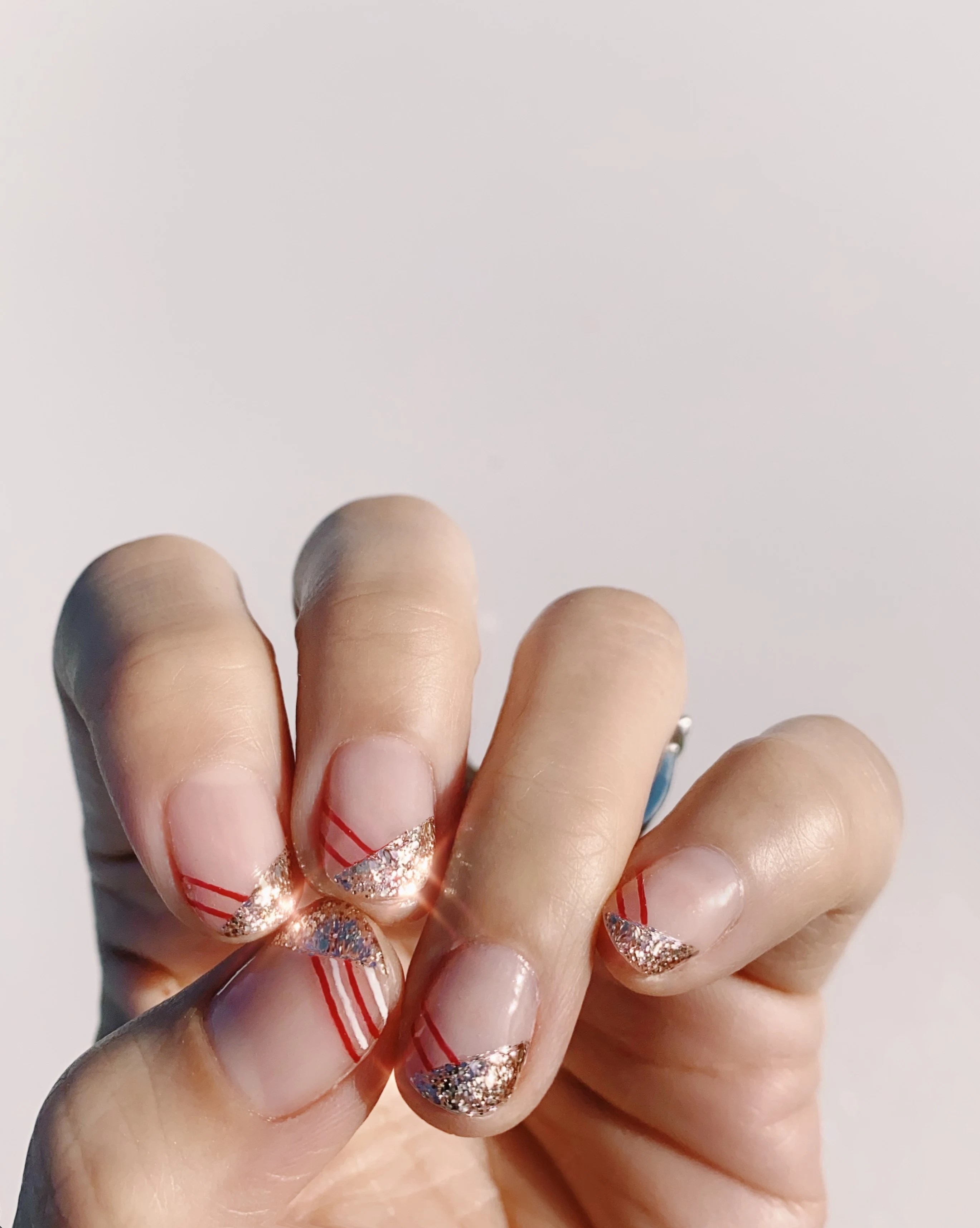 Candy Cane Nails Tutorial Christmas Nail Art That's Sweet and Stylish