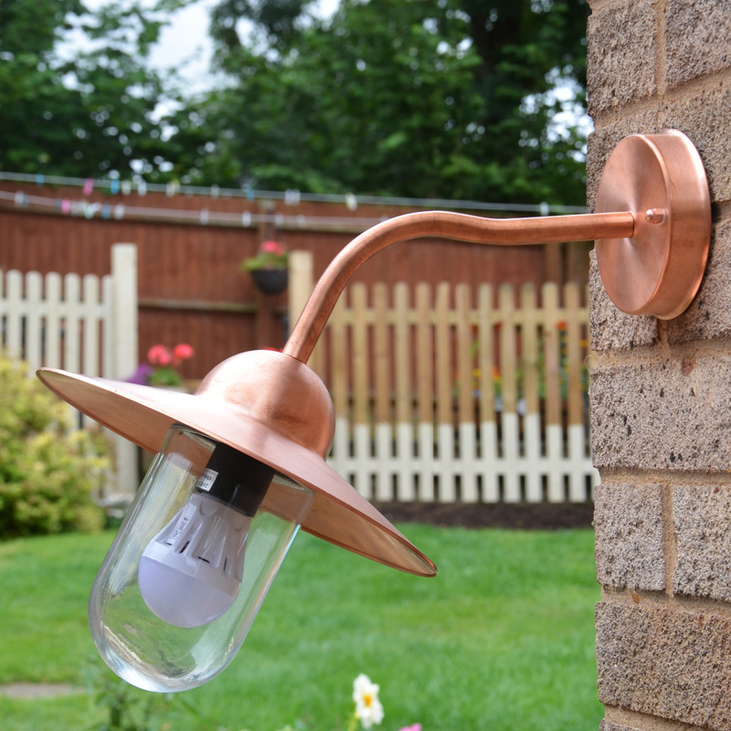 Copper Wall Lights Swanage Outdoor Wall Lanterns Lumena Lights