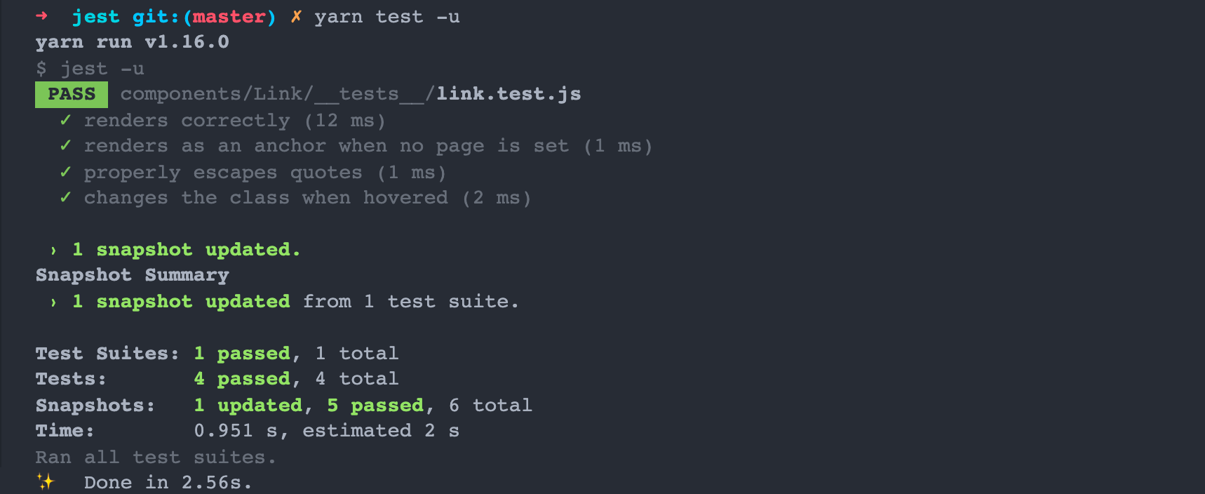 前端测试框架：Jest (二) 快照测试 // 圆方