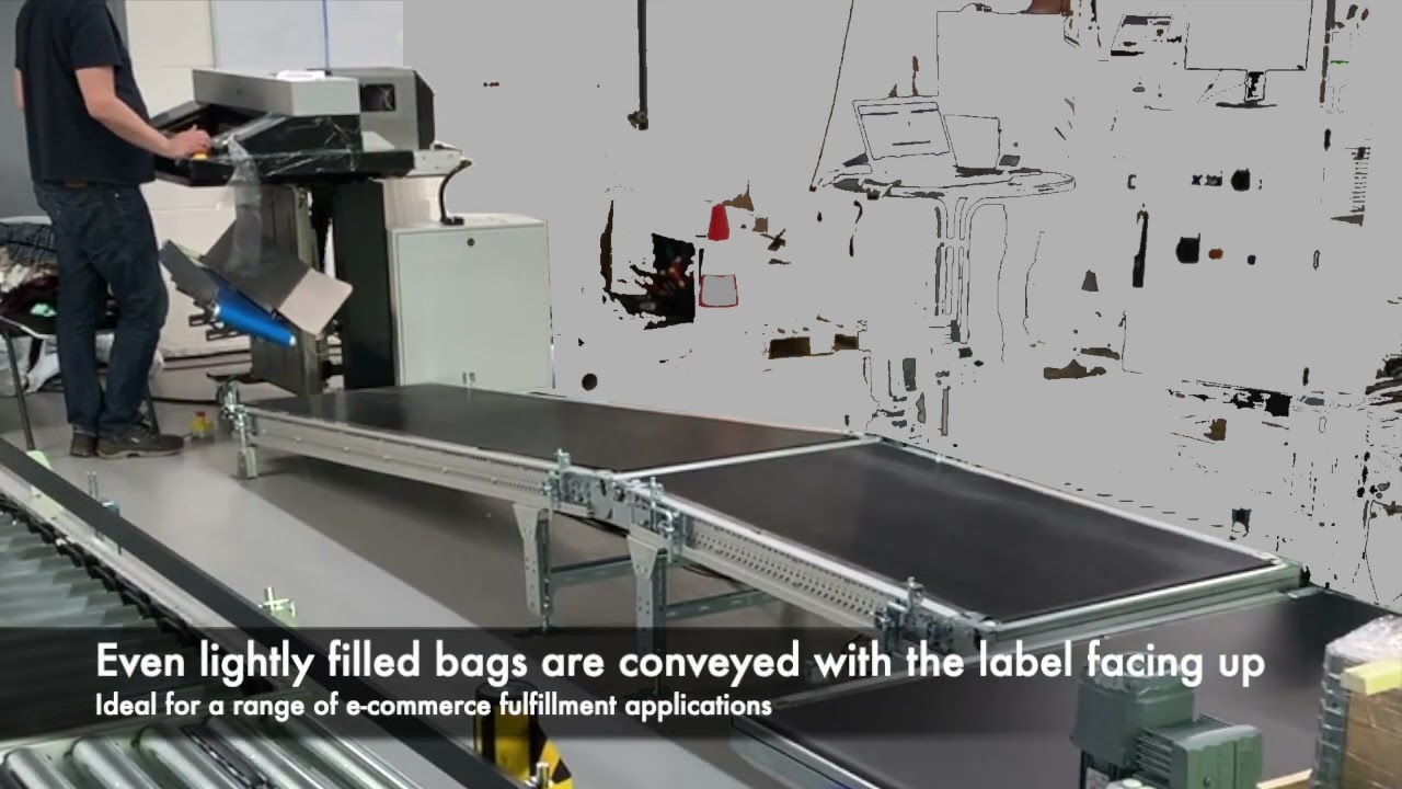 Automated Bagging System for Poly Mailers. Wrapping Machine
