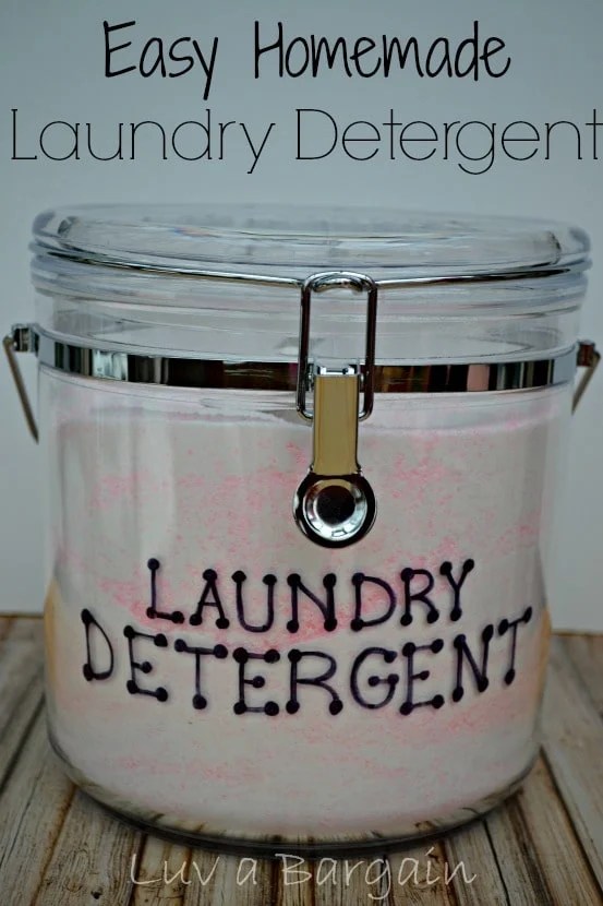 Easy Homemade Laundry Detergent Luv a Bargain