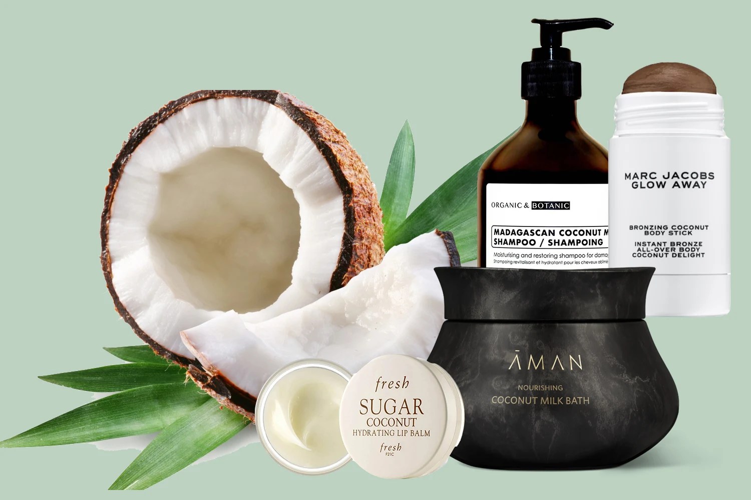 Coconut beauty products for a tropical escape