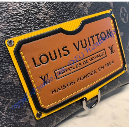 Louis Vuitton Multiple Wallet Monogram Eclipse Gaston Label Savane