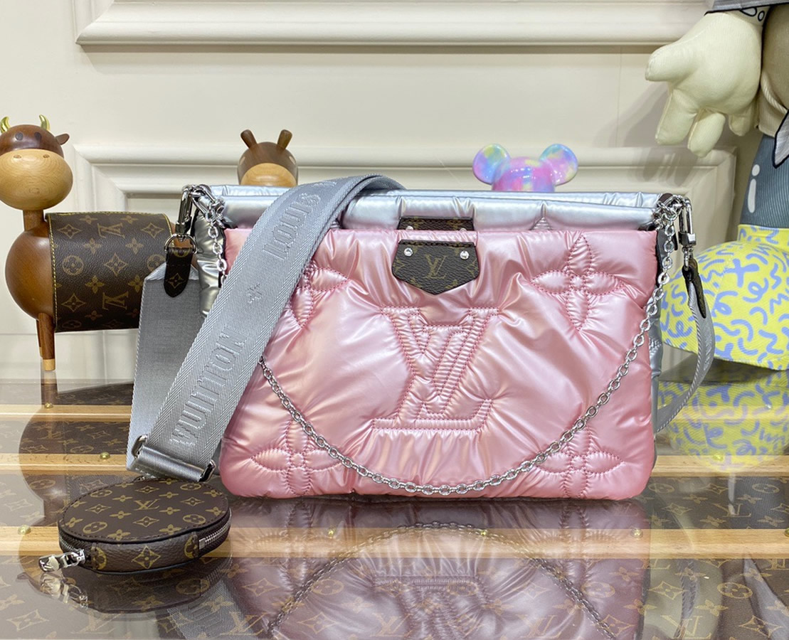 Louis Vuitton Maxi Multi Pochette Accessories M21057silverpink