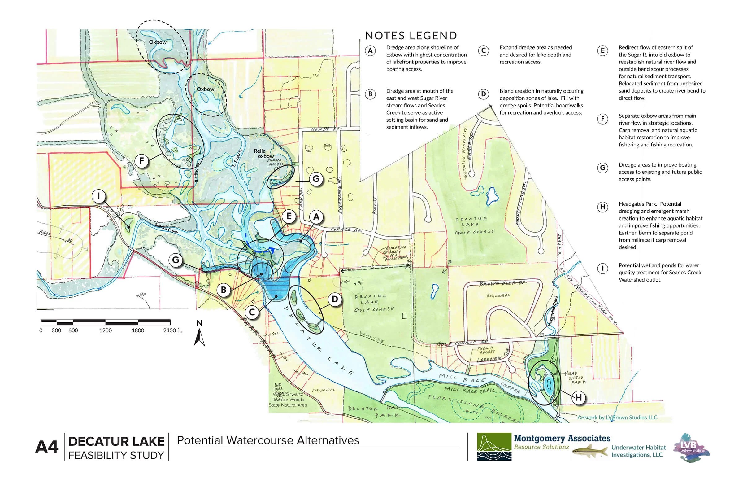 Decatur Lake Feasibility Study LVBrown Studio Environmental Concept Design
