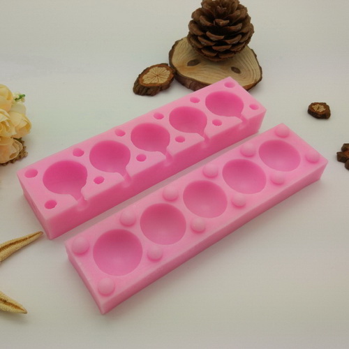 5 round balls silicone mold for fondant candy DIY cake decoration L688