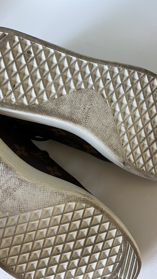 Louis Vuitton Monogram Tennis Shoes Men 9 LVLENKA Luxury Consignment