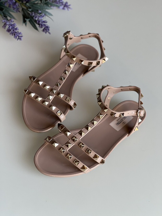 Valentino Rockstud Jelly Sandals LVLENKA Luxury Consignment