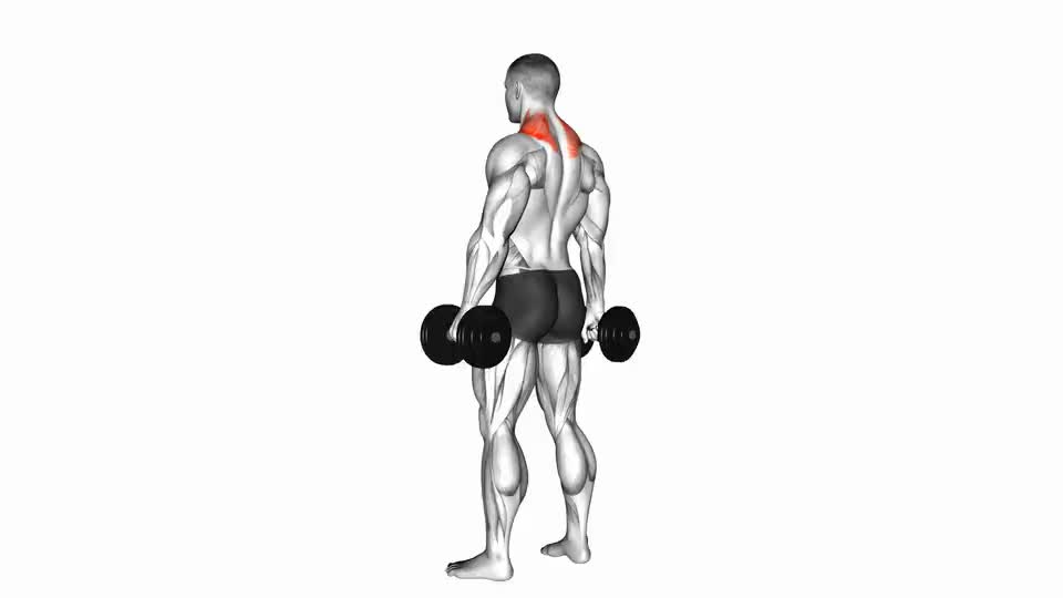 Incline Dumbbell Shrug
