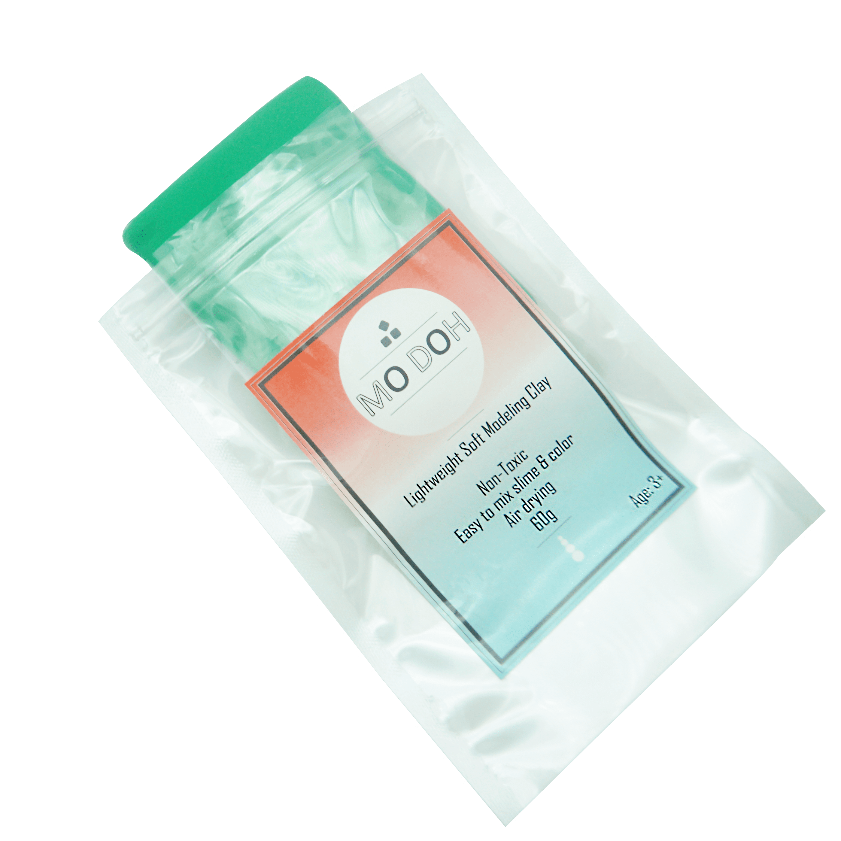 Soft Air Dry Clay Green 60g