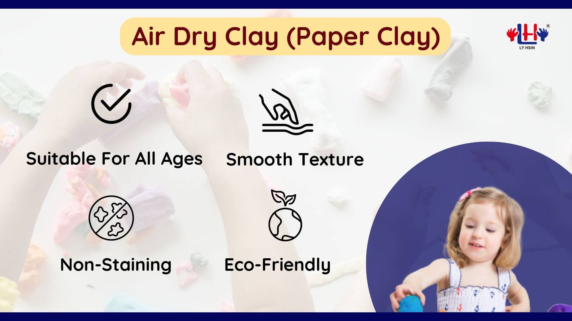 Colorful Air Dry Clay Beige 250g