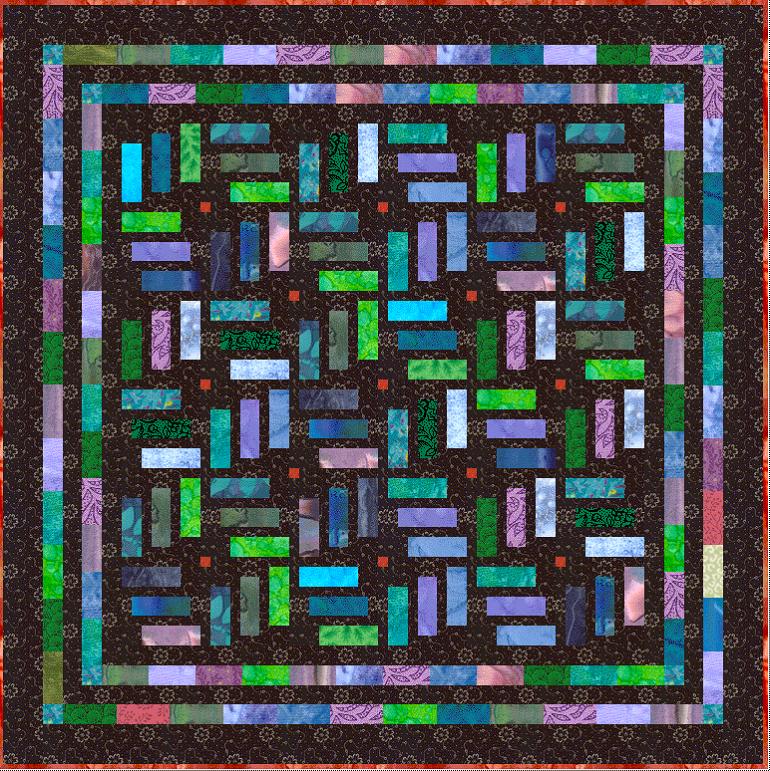 Mid Century Modern Sampler Quilt Block 20 Hula Hoops And Frisbees Lyn