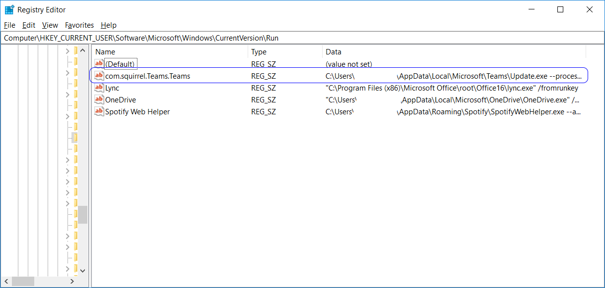 Microsoft Teams Background Registry Keys FTMISO