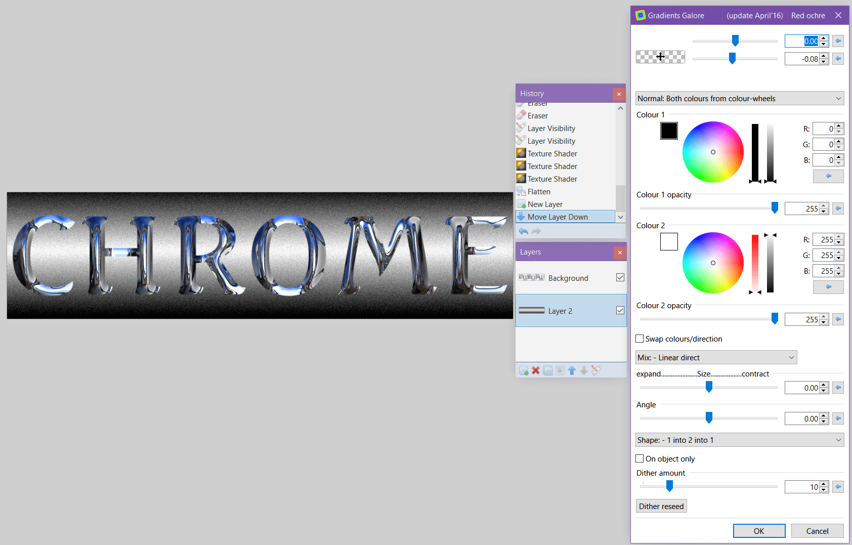 Chrome Text with Reflections Text Effects Forum