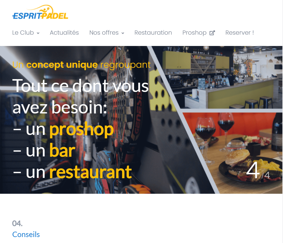 Home Esprit Padel Lyon