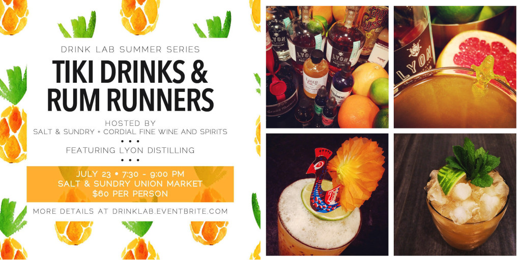 TIKI DRINKS & RUM RUNNERS LYON RUM // WINDON DISTILLING