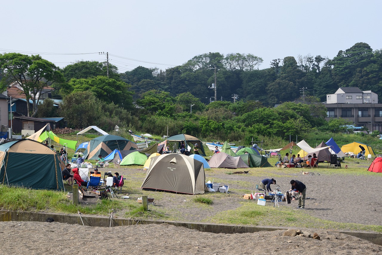 GW（2016.5.3）の三戸浜海岸 三浦半島ビーチマップ
