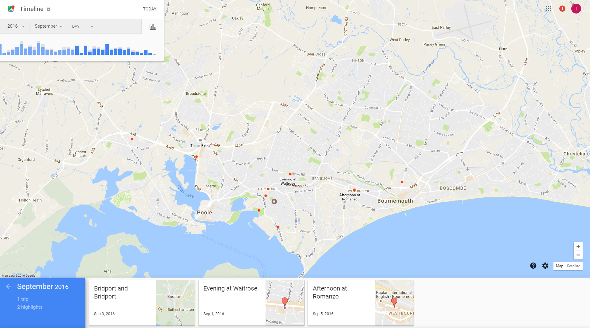 Google knows where you've been Google Maps show your location visits