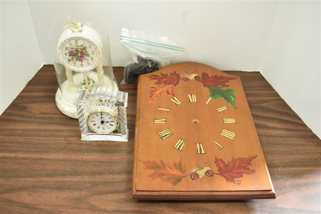 Handmade Clock & Parts Hummingbird Porcelain Dome