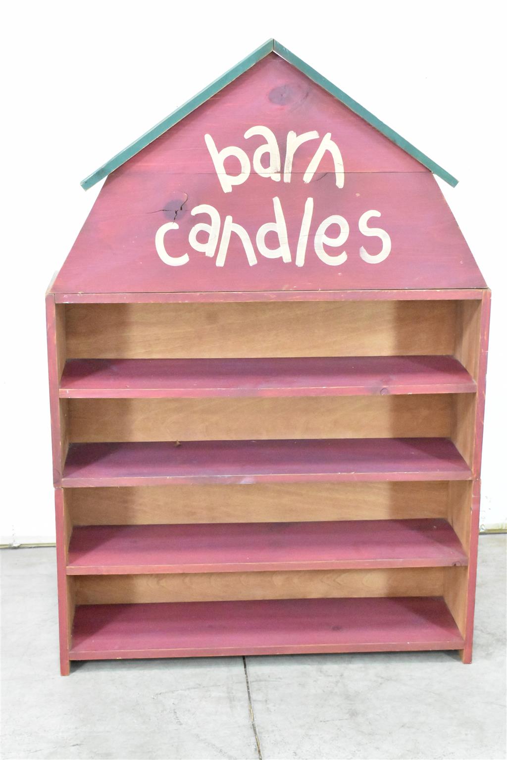 Unique All Wood Display "Barn Candles" Overall