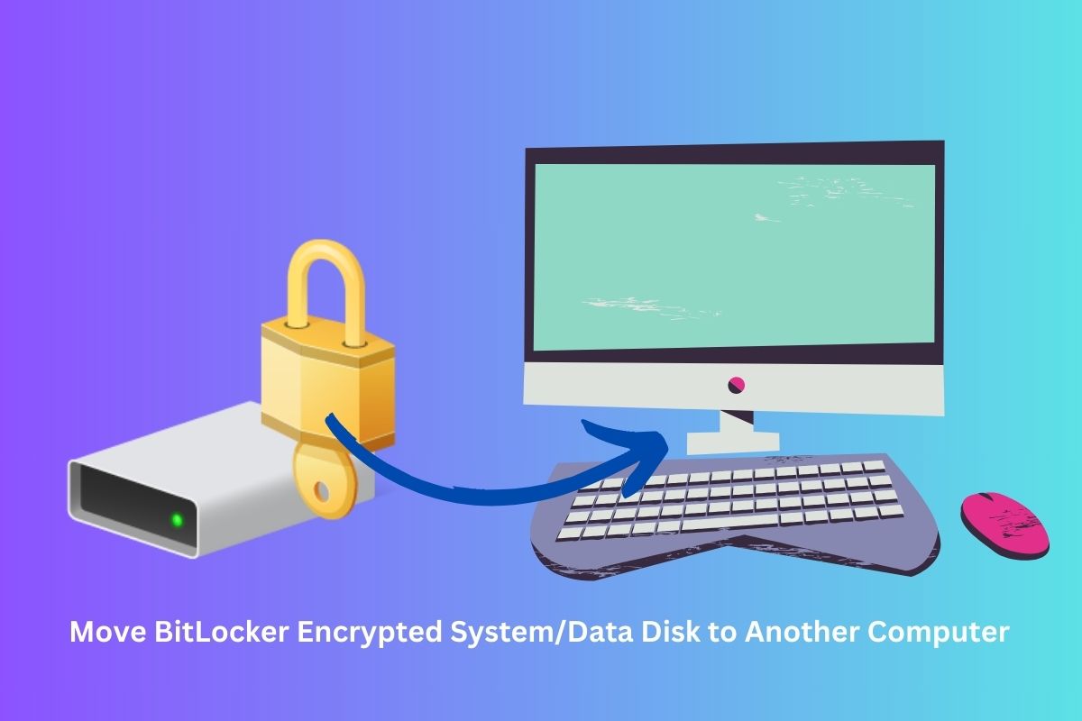 How to move BitLocker encrypted drive to a new computer?