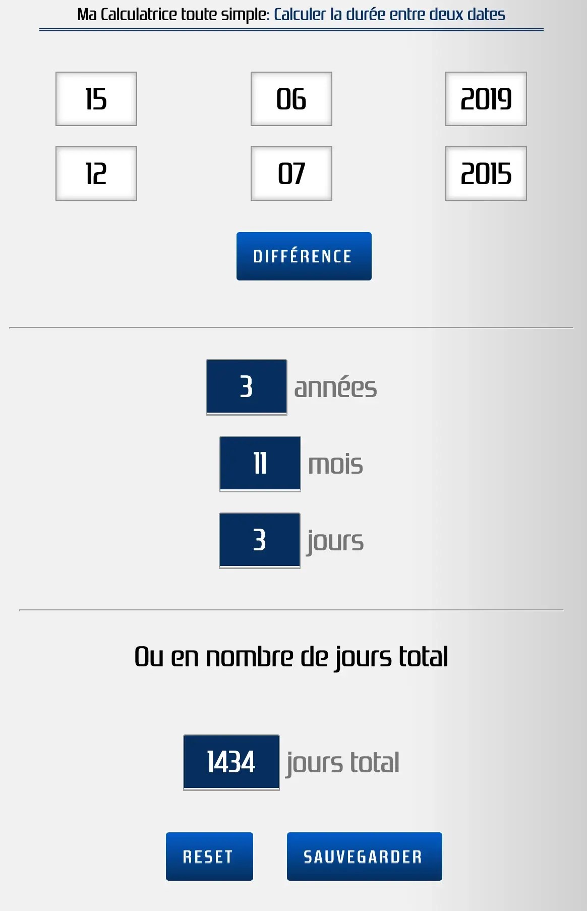 Calculer la durée ou l'intervalle entre deux dates