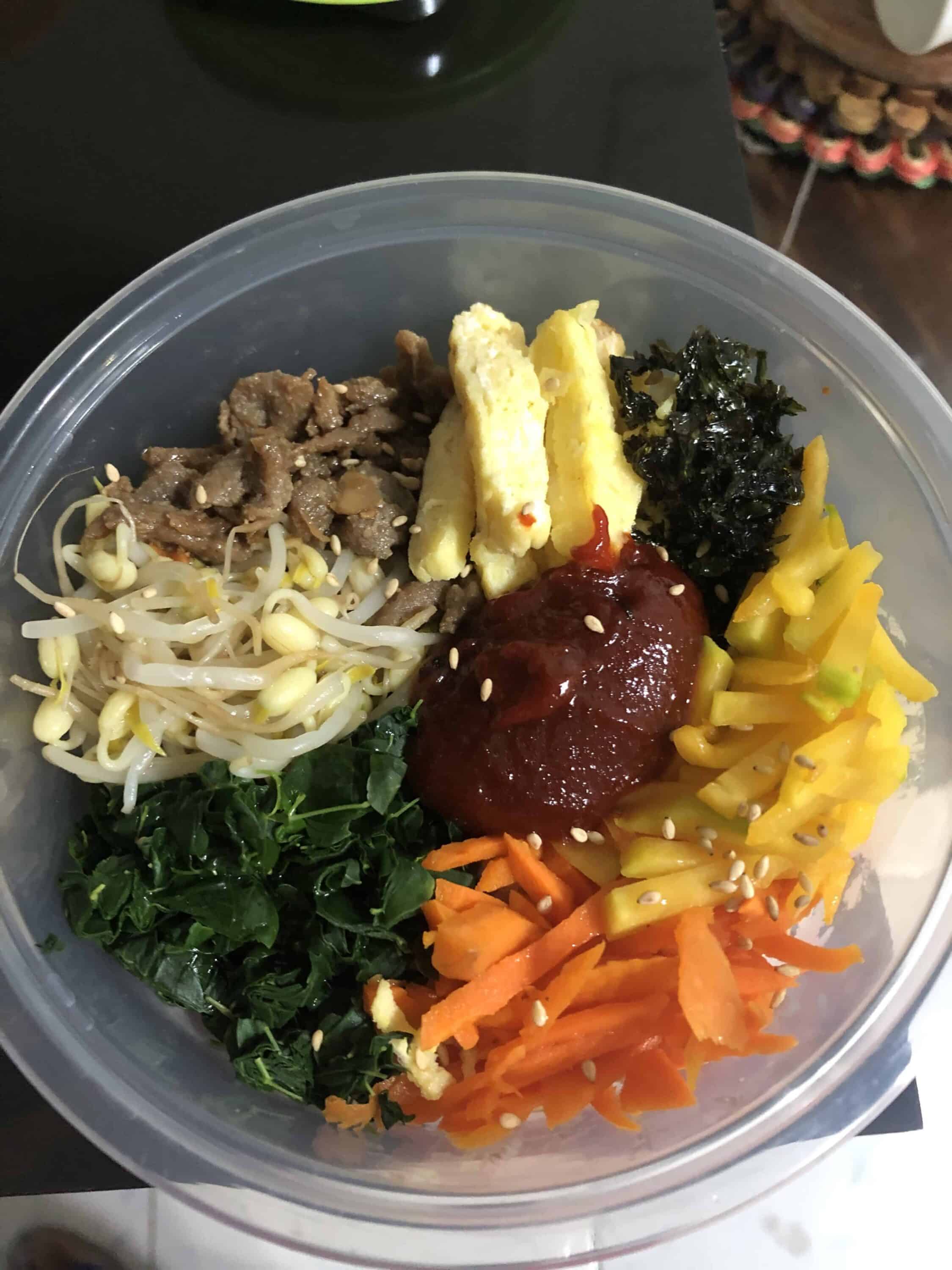 Japchae (Sweet potato starch noodles stir fried with vegetables) recipe