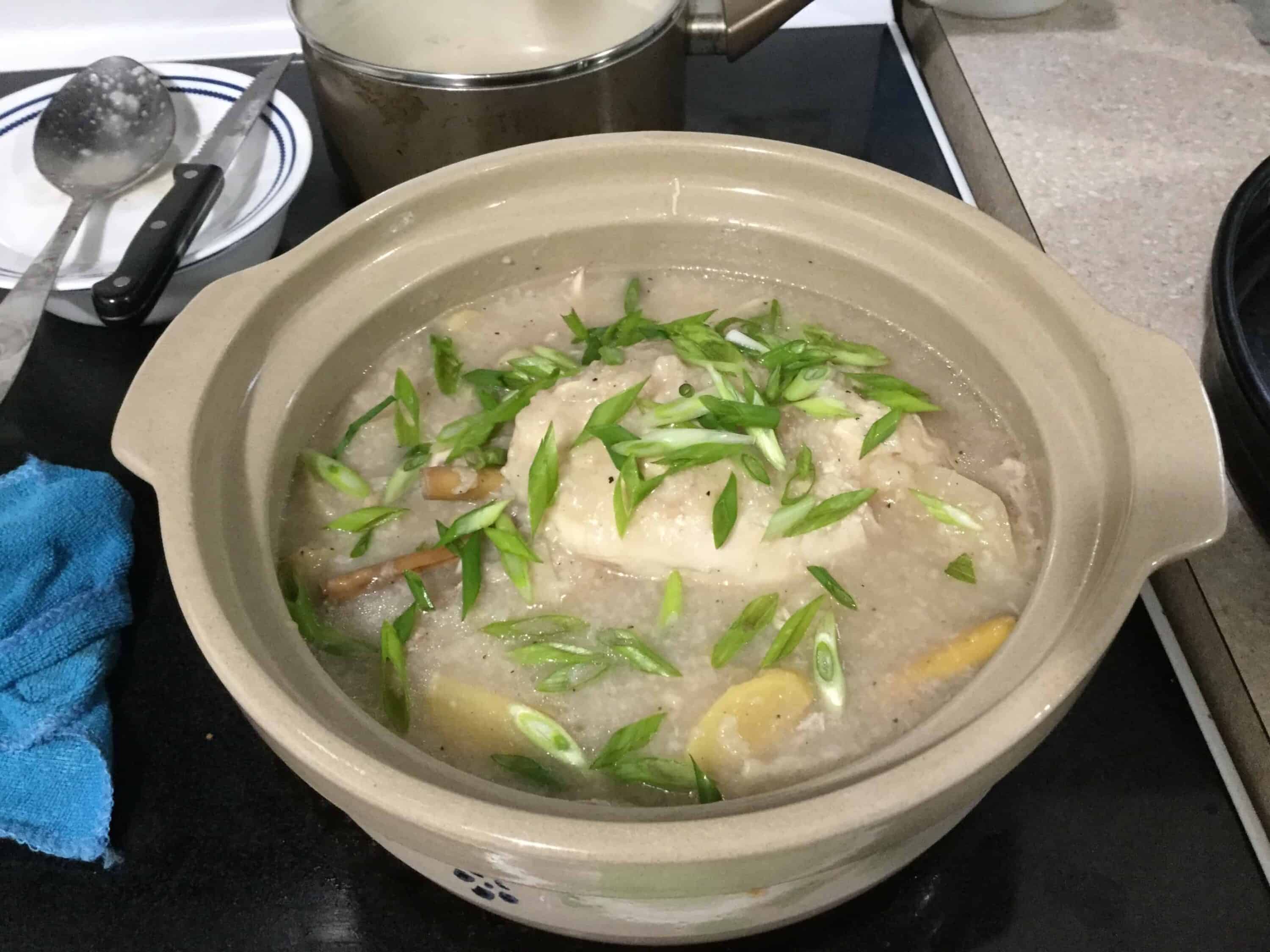 Ginseng chicken soup (Samgyetang) recipe