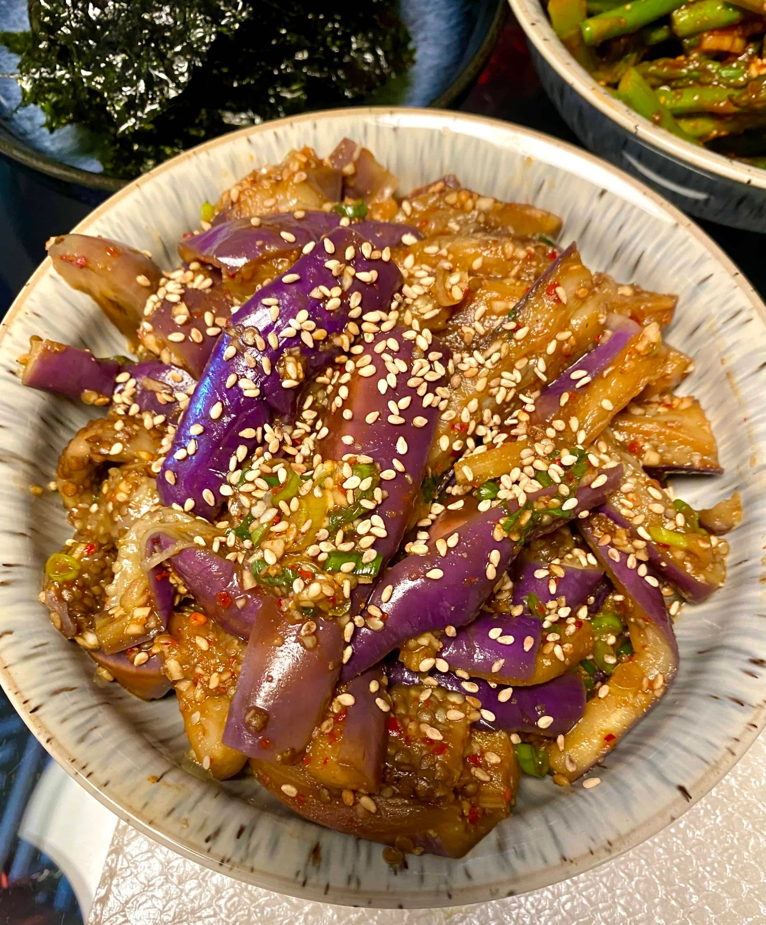 Eggplant side dish (Gajinamul) recipe by Maangchi